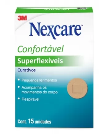 CURATIVOS NEXCARE SUPERFLEX RED C/15