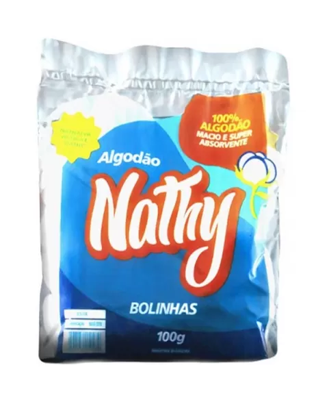 ALGODAO NATHY BOLA BRANCO - 100GR