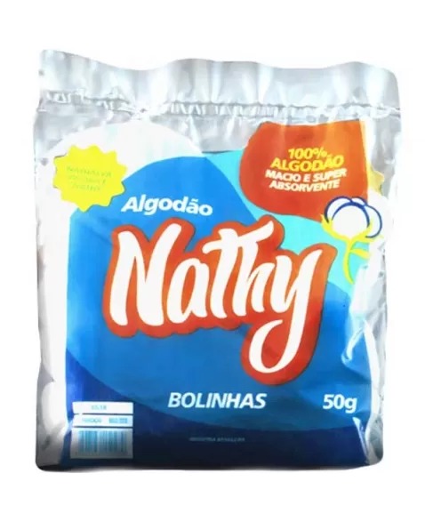 ALGODAO NATHY BOLA BRANCO - 50GR