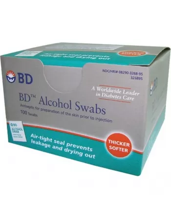 ALCOOL BD SWABS C/100