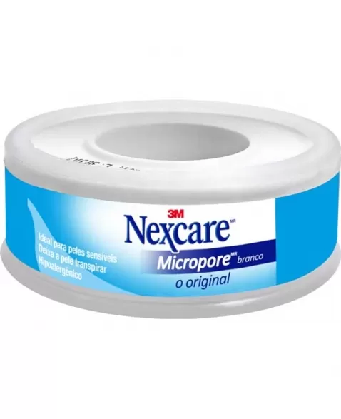 FITA MICROPORE NEXCARE BRANCA 12MMX4,5M