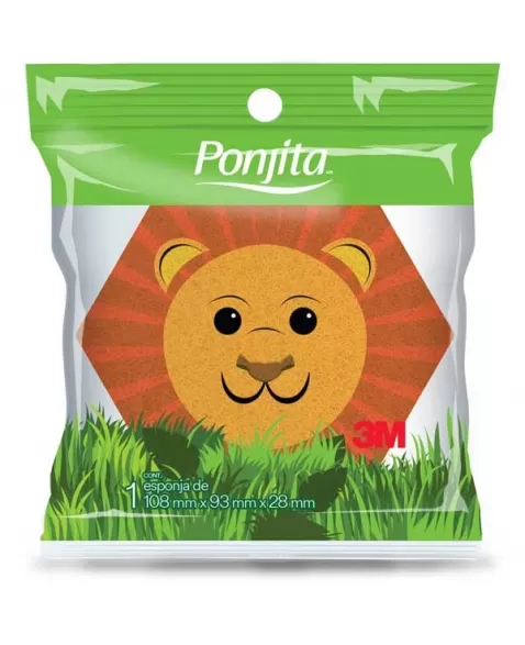 ESPONJA PONJITA INFANTIL ANIMAIS