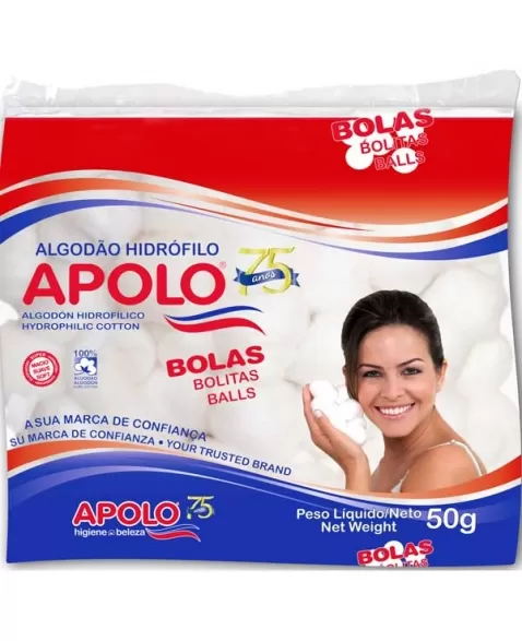 ALGODAO APOLO BOLA BRANCO - 50GR