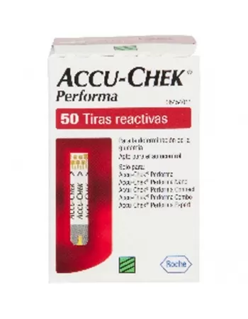 TIRAS ACCU-CHEK PERFORMA S/CHIP C/50