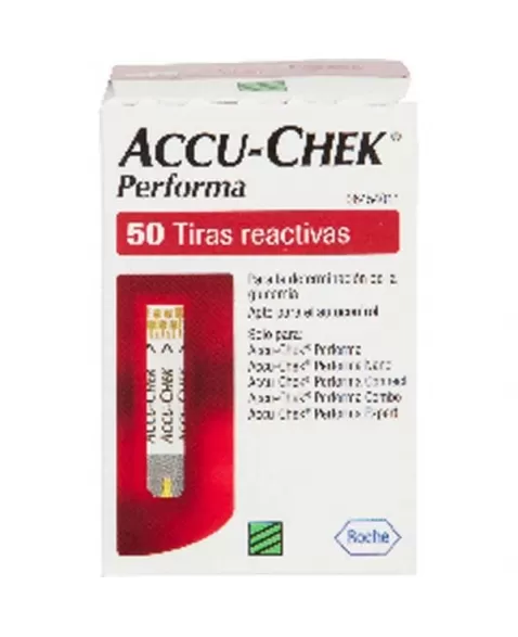 TIRAS ACCU-CHEK PERFORMA S/CHIP C/50