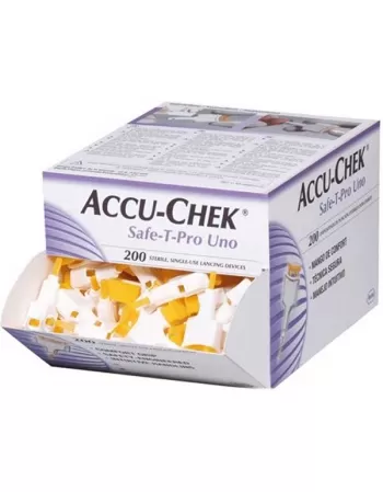 LANCETAS ACCU-CHEK SAFE-T-PRO UNO C/200