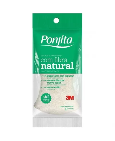 ESPONJA PONJITA FIBRA NATURAL DUPLA FACE