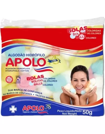 ALGODAO APOLO BOLA COLORIDO - 50GR