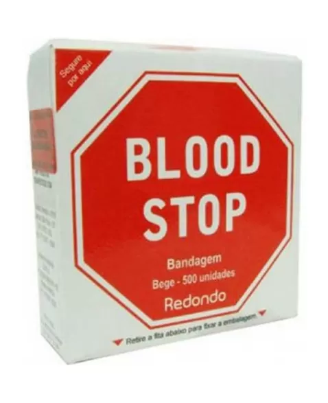 BLOOD STOP BANDAGEM ANTISSEPTICA C/500