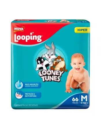 FRALDA LOOPING LOONEY TUNES HIPER C/66 - M