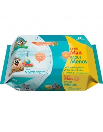 TOALHAS UMEDECIDAS BABY LOONEY TUNES C/96  \"L+P-\"