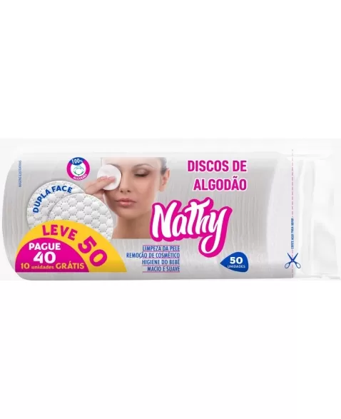 ALGODÃO NATHY DISCO 50 UND