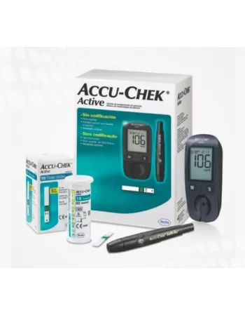 KIT ACCU-CHEK ACTIVE MG/DL C/10 TIRAS *(NOVO)