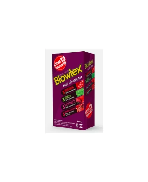 PRESERVATIVO BLOWTEX MIX DE SABORES L12P10