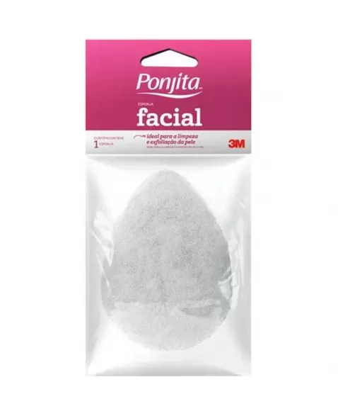 ESPONJA PONJITA FACIAL SUAVE BRANCO