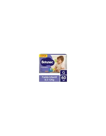FRALDA BABYSEC PREMIUM HIPER G 2X60