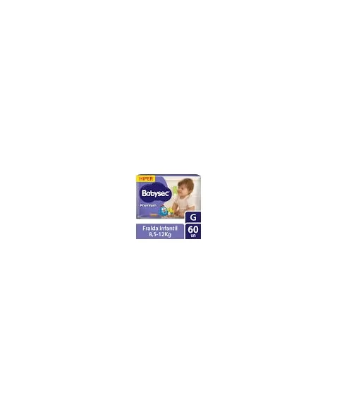 FRALDA BABYSEC PREMIUM HIPER G 2X60