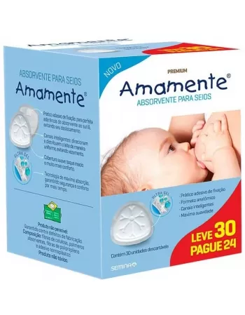 ABSORVENTE AMAMENTE DESCARTAVEL L30 P24