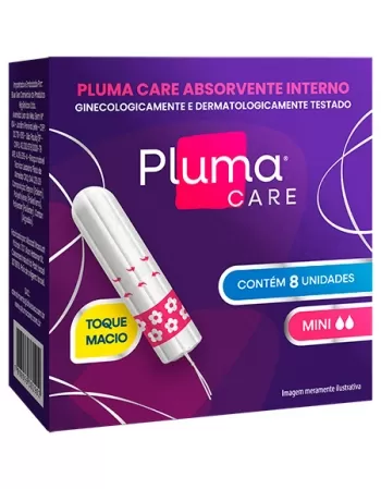 ABSORVENTE INTERNO PLUMA CARE MINI C/8