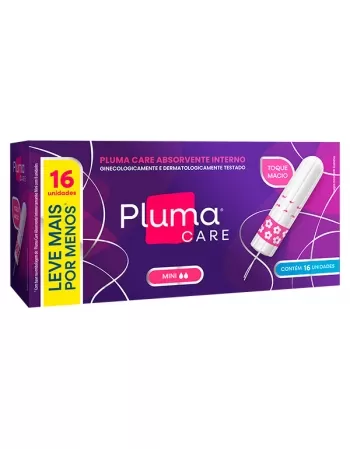 ABSORVENTE INTERNO PLUMA CARE MINI C/16