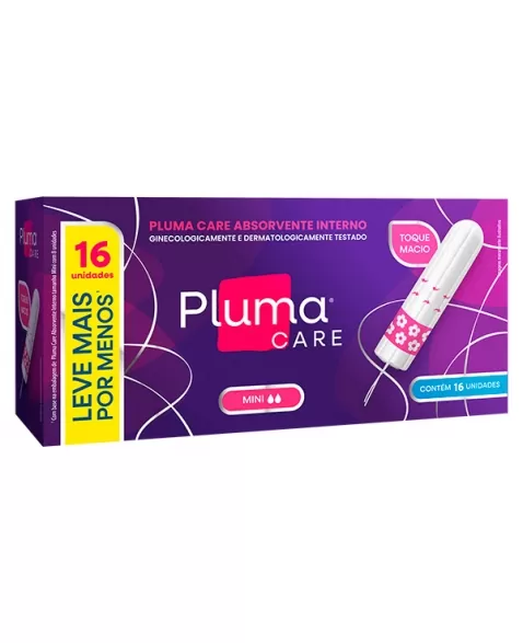 ABSORVENTE INTERNO PLUMA CARE MINI C/16