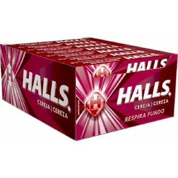 HALLS CEREJA DISPLAY C/21 UNID
