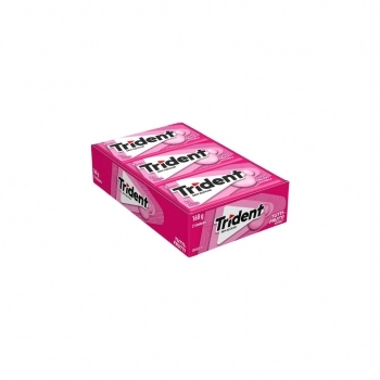 CHICLE TRIDENT MONDELEZ TUTTI FRUTI DISPLAY C/21 UND