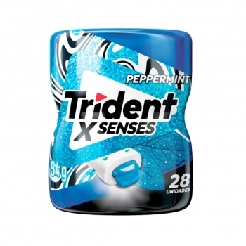 CHICLE TRIDENT GAR XSENSES PEPPERMINT 54G
