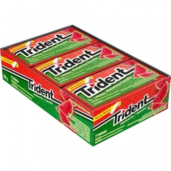 CHICLE TRIDENT MELANCIA DISPLAY C/21 UND