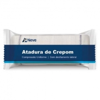 ATADURA CREPE NEVE 13F. 10CMX1,8MT (NOVO)