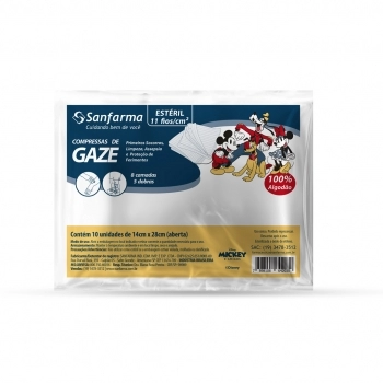 COMP GAZE SANFARMA MICKEY ESTERIL 11F 300X10