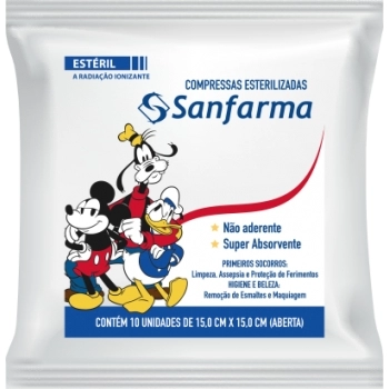 COMP GAZE SANFARMA MICKEY ESTERIL N ADERENTE 40X10