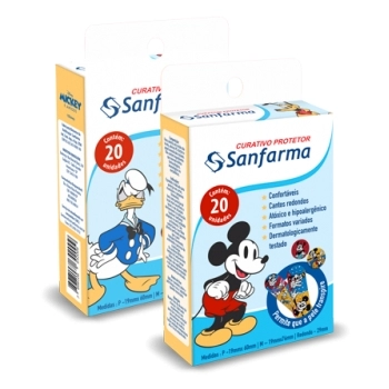 PROTETOR OCULAR SANFARMA MICKEY E AMIGOS INF  C/10
