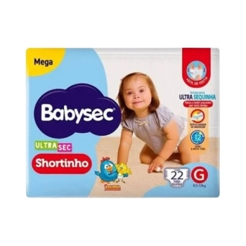 FRALDA BABYSEC ULTRA SHORTINHO MEGA G C/22