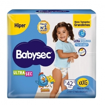 FRALDA BABYSEC ULTRA HIPER C/42 - XXXG