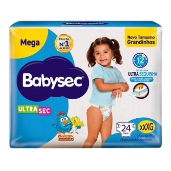 FRALDA BABYSEC ULTRASEC MEGA C/24 - XXXG