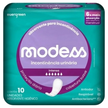 ABSORVENTE MODESS INCONTINÊNCIA INTENSA C/10