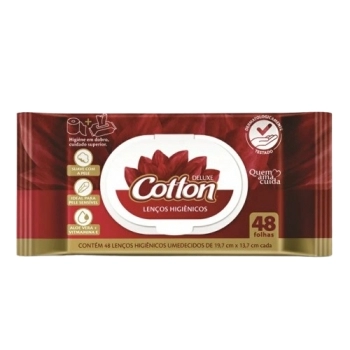 TOALHA UMEDECIDA HIG COTTON C/48FLS