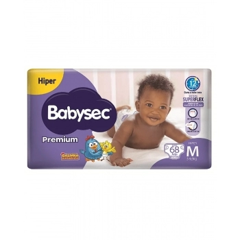 FRALDA BABYSEC PREMIUM HIPER M C/68