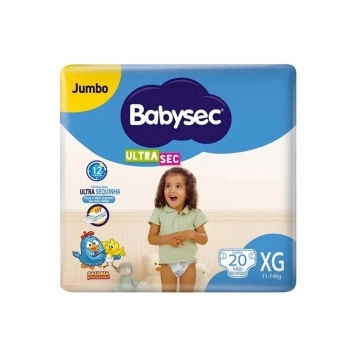 FRALDA BABYSEC JUMBO C/20 - XG
