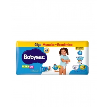 FRALDA BABYSEC ULTRA GIGA XXXG 2X64