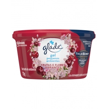 GLADE ODORIZADOR DE AMBIENTE EM GEL FRUTAS E FLORES 70G