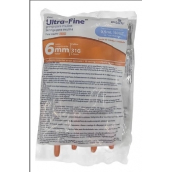 SERINGA EMBECTA INS U-FINE 50UI AG 6MM 10X10