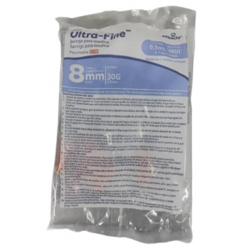 SERINGA EMBECTA INS U-FINE 50UI AG 8MM 10X10