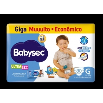 FRALDA BABYSEC ULTRA GIGA G 2X80