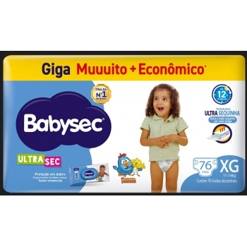 FRALDA BABYSEC ULTRA GIGA XG 2X76
