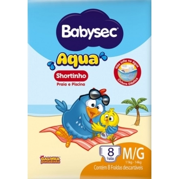FRALDA BABYSEC AQUA M E G 4X8