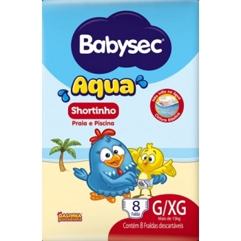 FRALDA BABYSEC AQUA G E XG 4X8