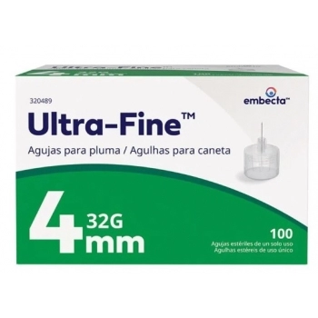 AGULHA EMBECTA P/CANETA 4MM U-FINE C/10