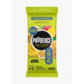 PRESERVATIVO PRUDENCE C & S MIX TROPICAL L8 P6
